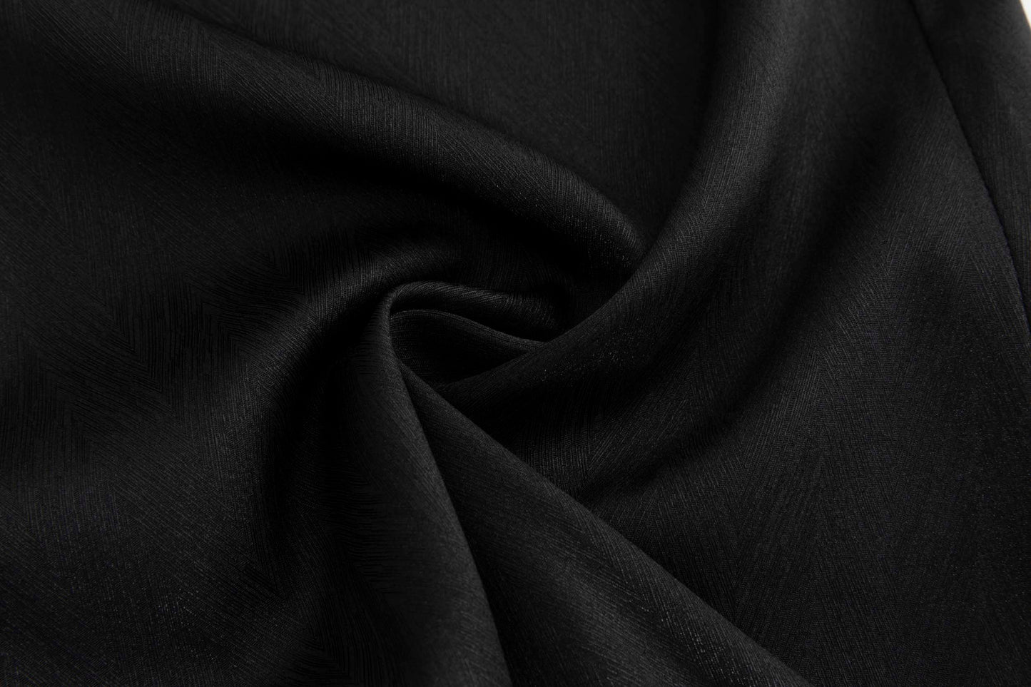 Eastern Dream –  Black Imitation Silk Suit