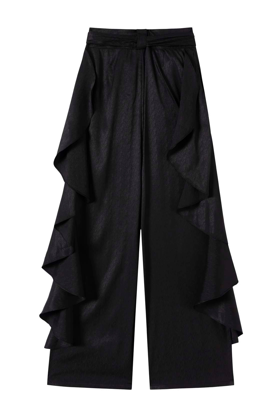 Eastern Dream –  Black Imitation Silk Suit