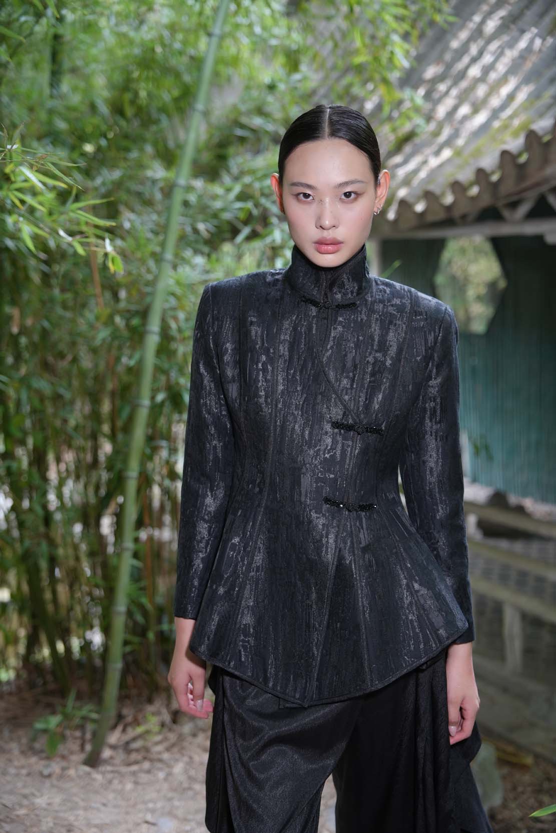 Eastern Dream – Black Silk  Jacket