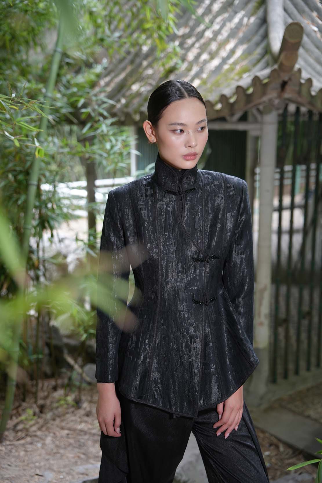 Eastern Dream – Black Silk  Jacket