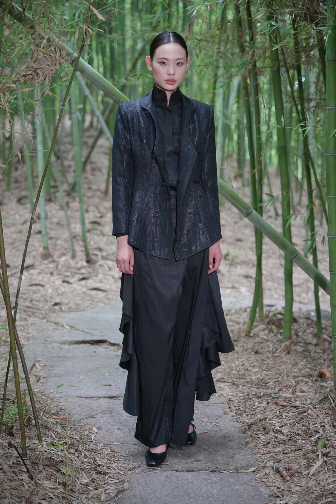 Eastern Dream – Black Silk  Jacket